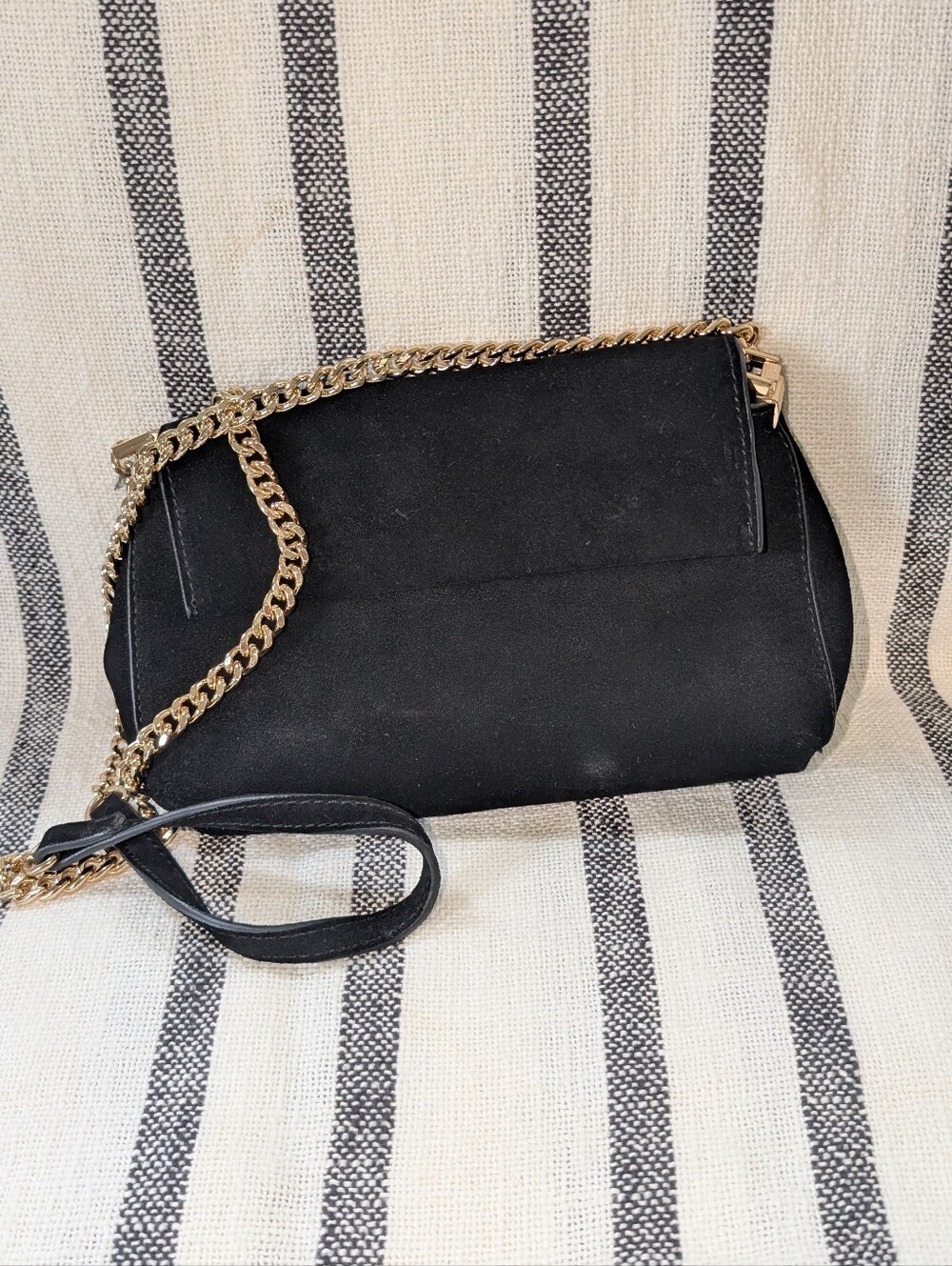 Mango Suede Chain Shoulder Bag